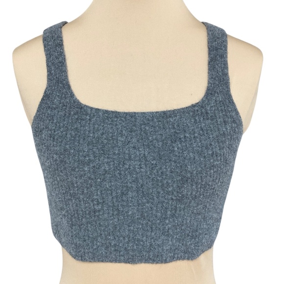 Everlane S vest top tank cropped gray wool blend sleeveless pullover - Picture 1 of 8